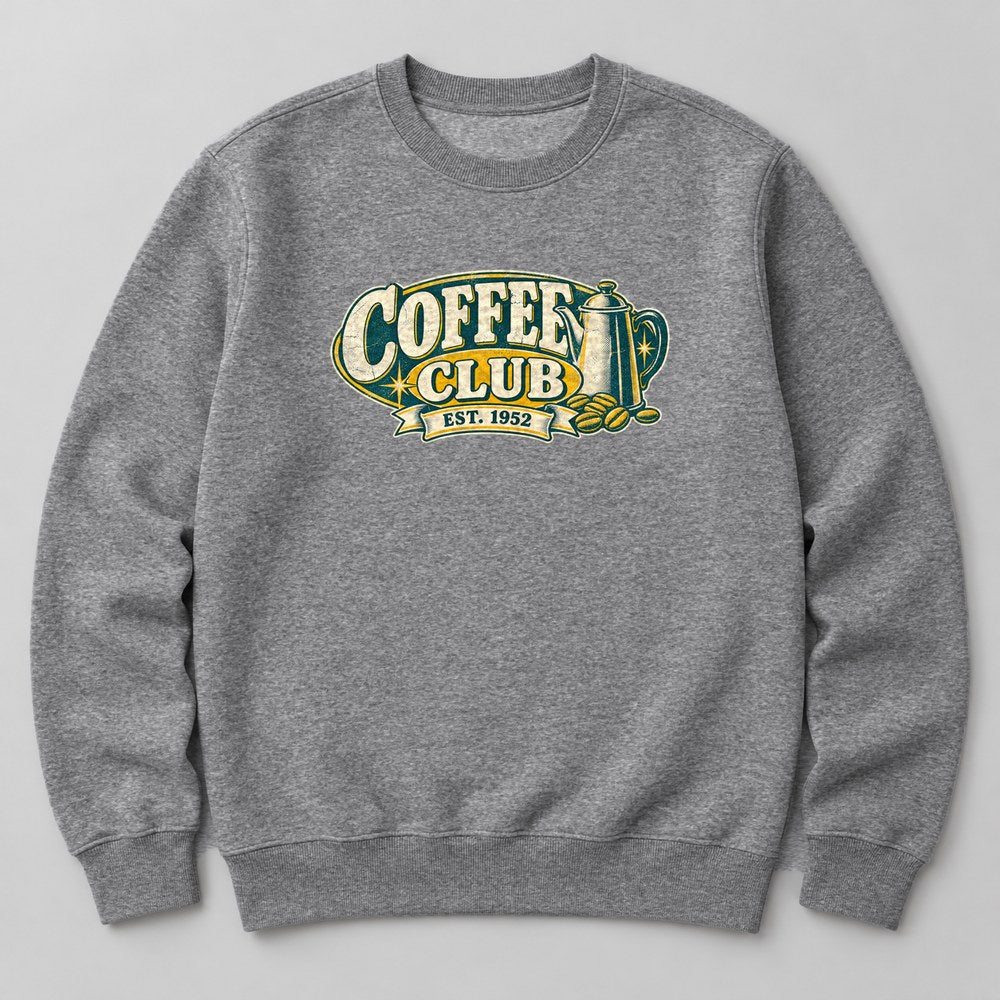 Coffee Club Est. 1952 Sweatshirt in Heather Grey