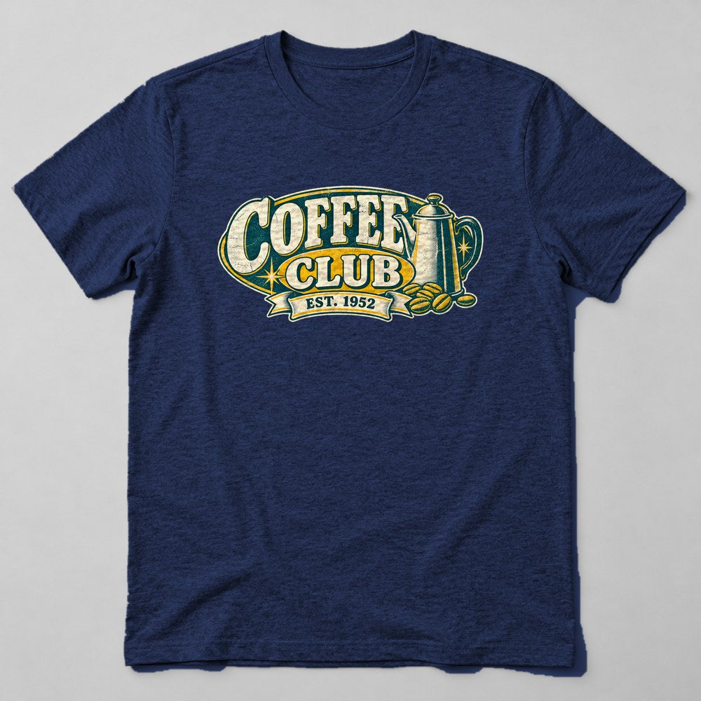 Coffee Club Est. 1952 T-Shirt in Navy