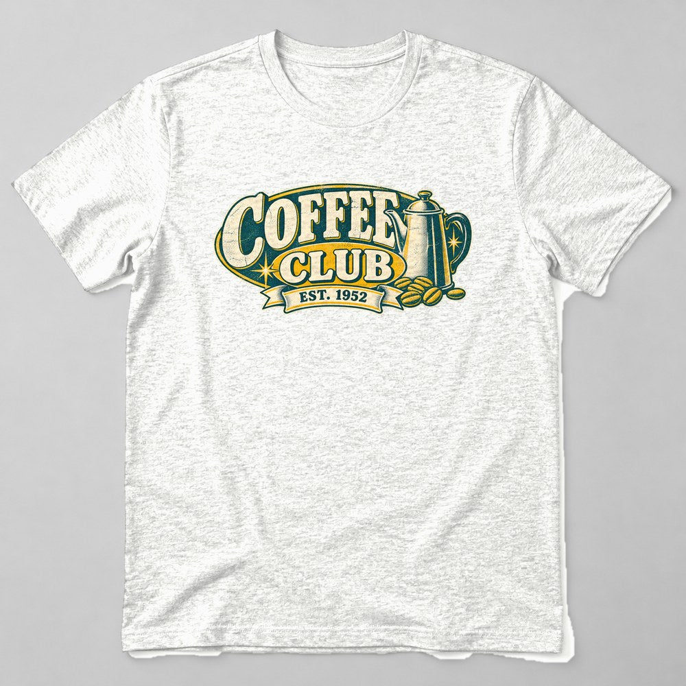 Coffee Club Est. 1952 T-Shirt in White
