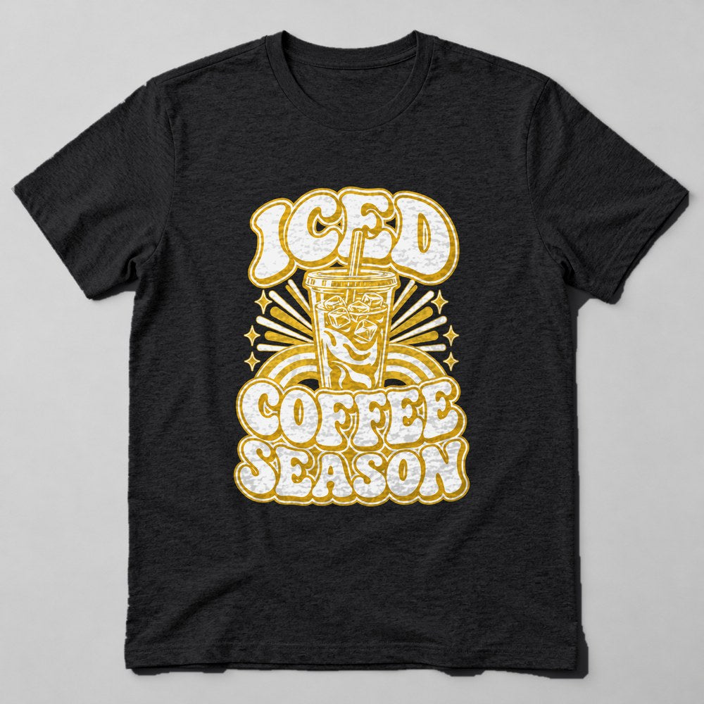 Iced Coffee Season T-Shirt in Black