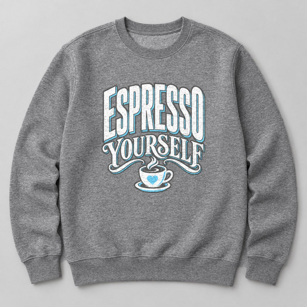 Espresso Yourself Sweatshirt in Heather Grey