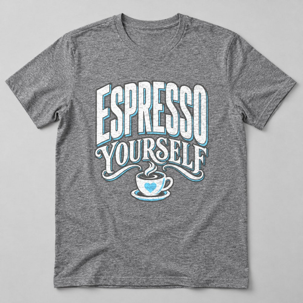 Espresso Yourself T-Shirt in Heather Grey