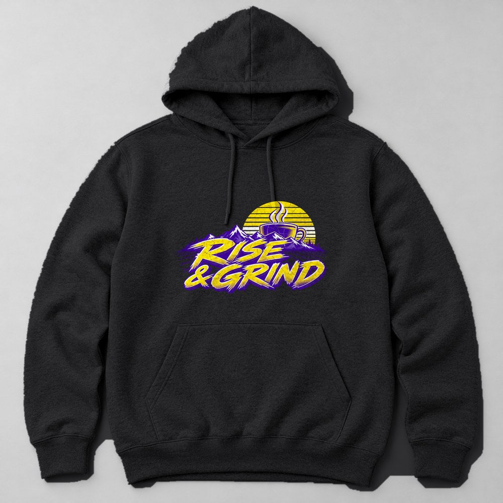Rise & Grind Hoodie in Black