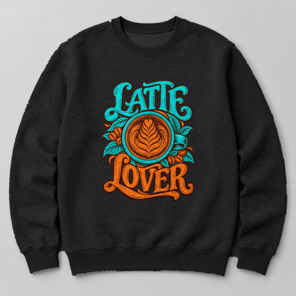 Latte Lover Sweatshirt in Black