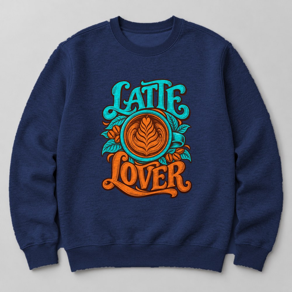 Latte Lover Sweatshirt in Navy