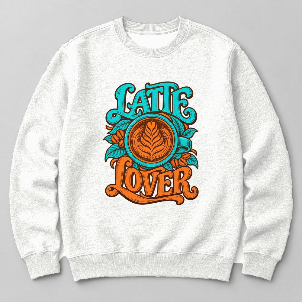 Latte Lover Sweatshirt in White