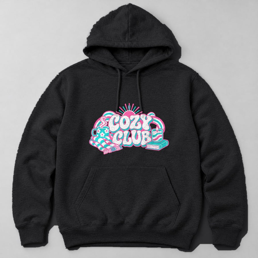 Cozy Club Hoodie in Black