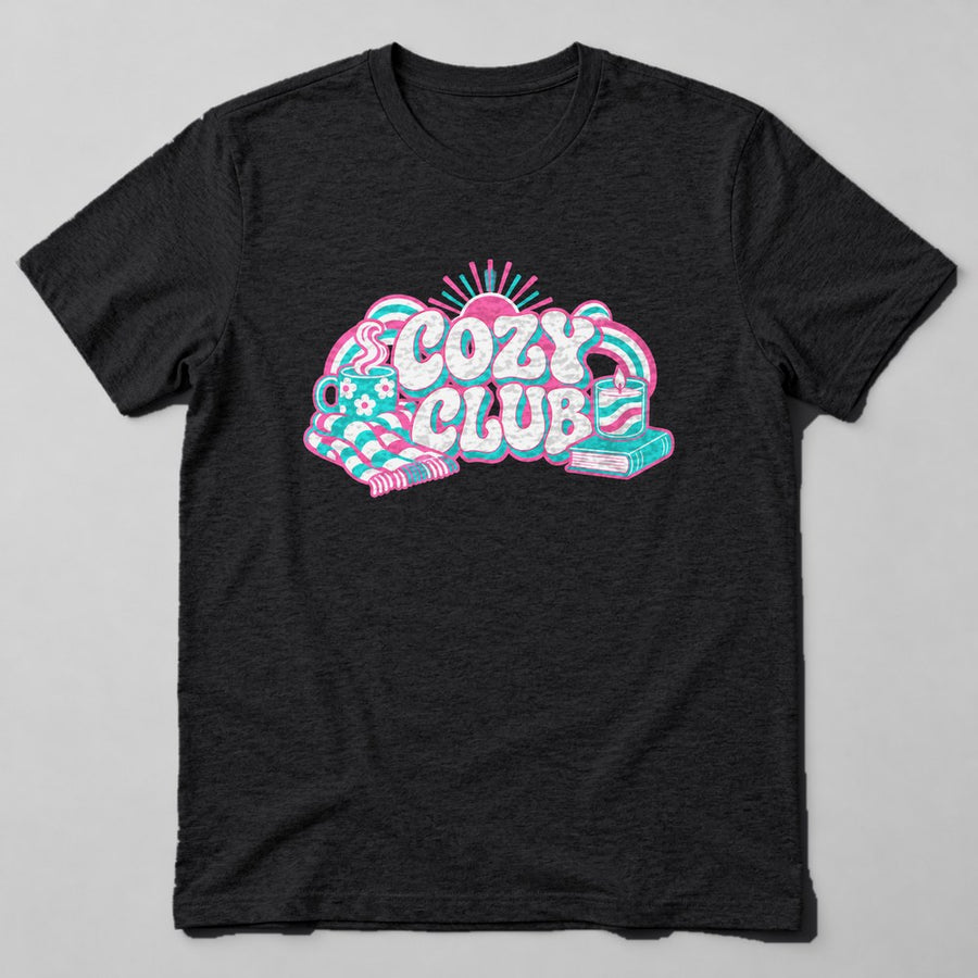 Cozy Club T-Shirt in Black