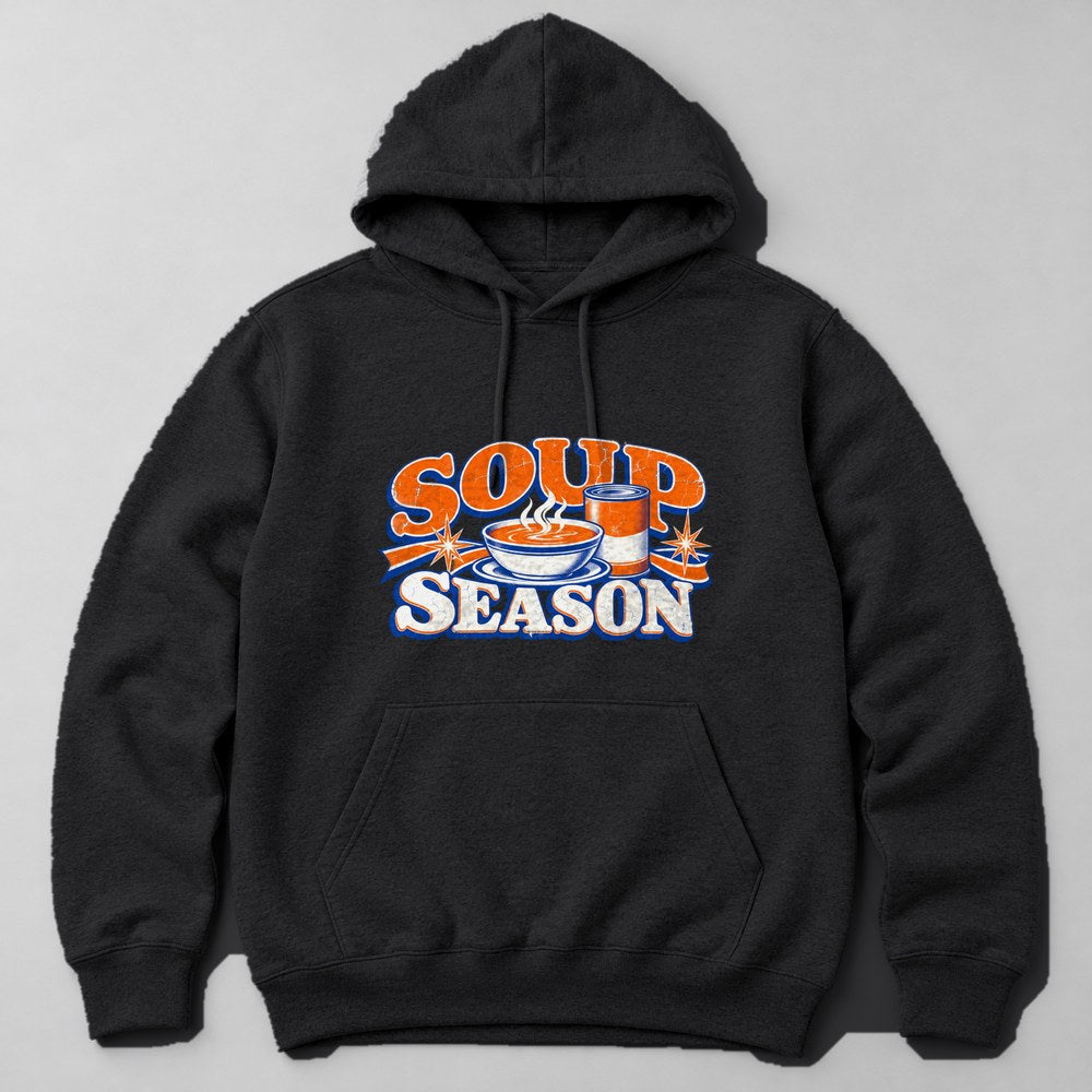 Soup Season Hoodie in Black
