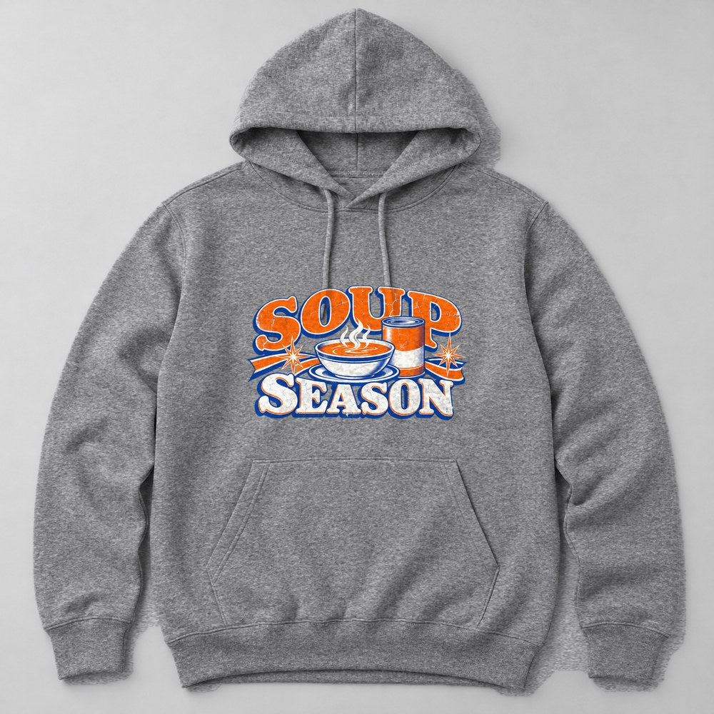 Soup Season Hoodie in Heather Grey