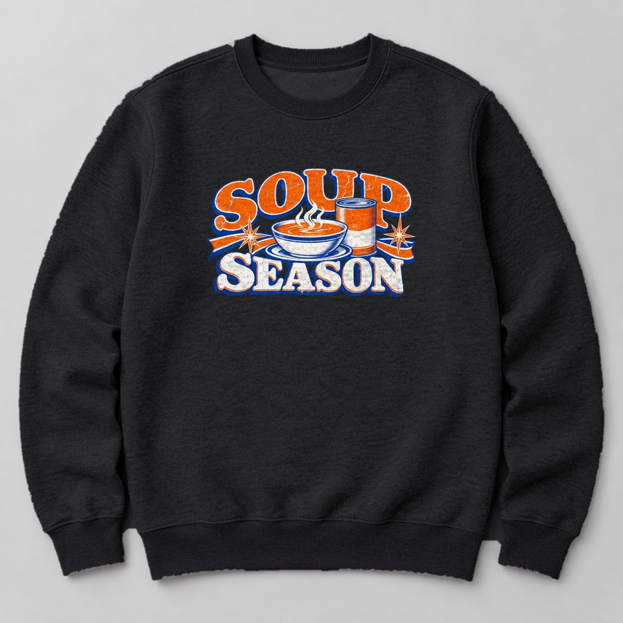 Soup Season Sweatshirt in Black