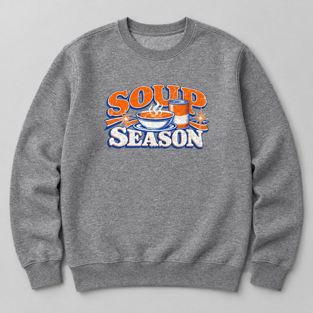 Soup Season Sweatshirt in Heather Grey