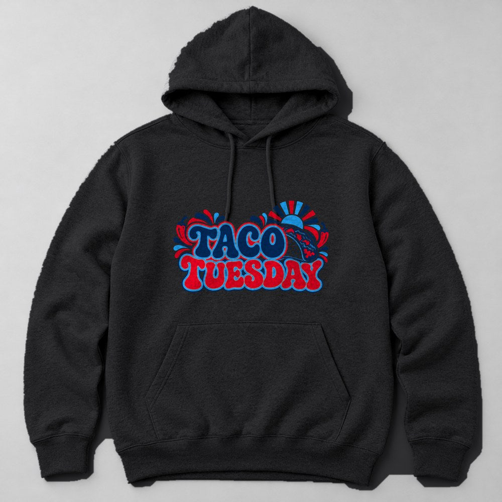 Taco Tuesday Hoodie in Black