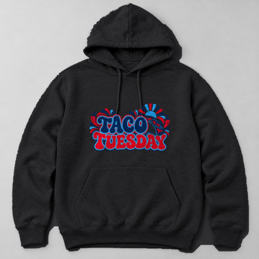 Taco Tuesday Hoodie in Black