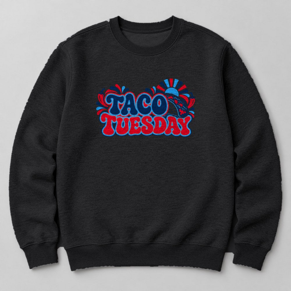 Taco Tuesday Sweatshirt in Black