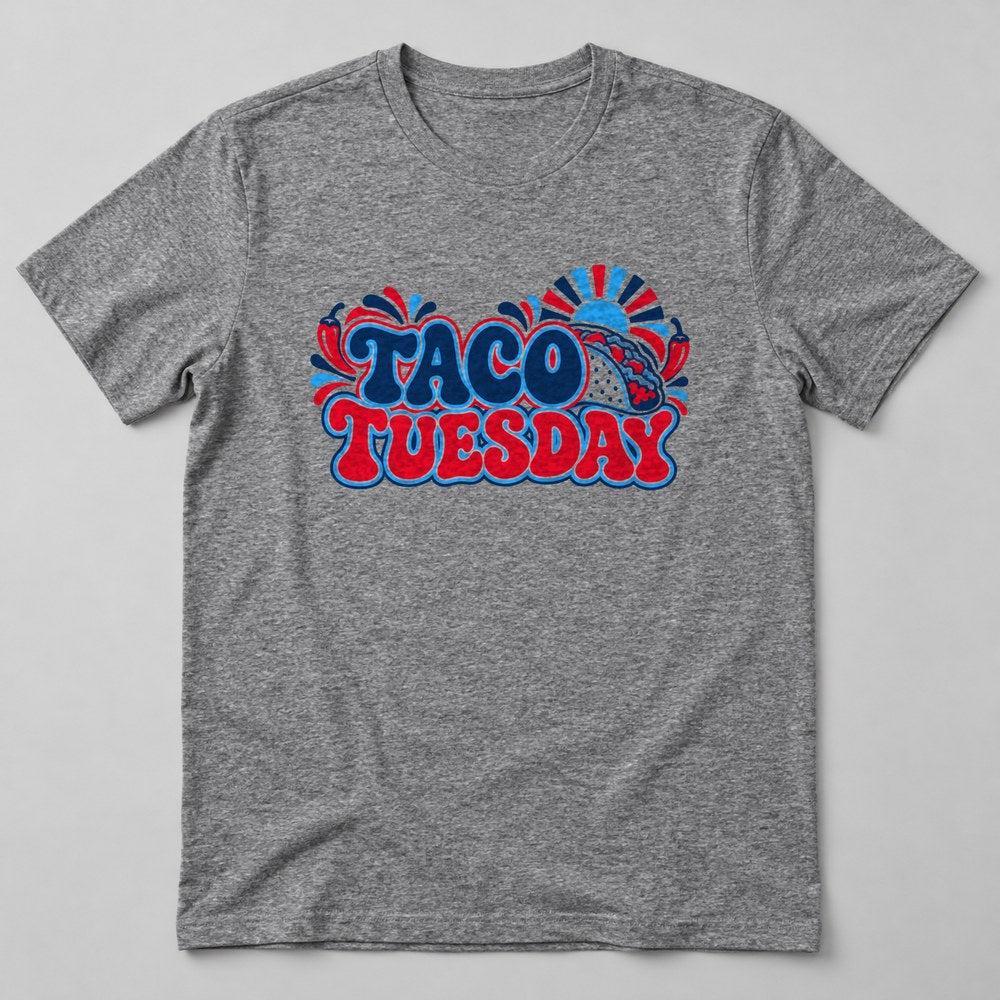 Taco Tuesday T-Shirt in Heather Grey
