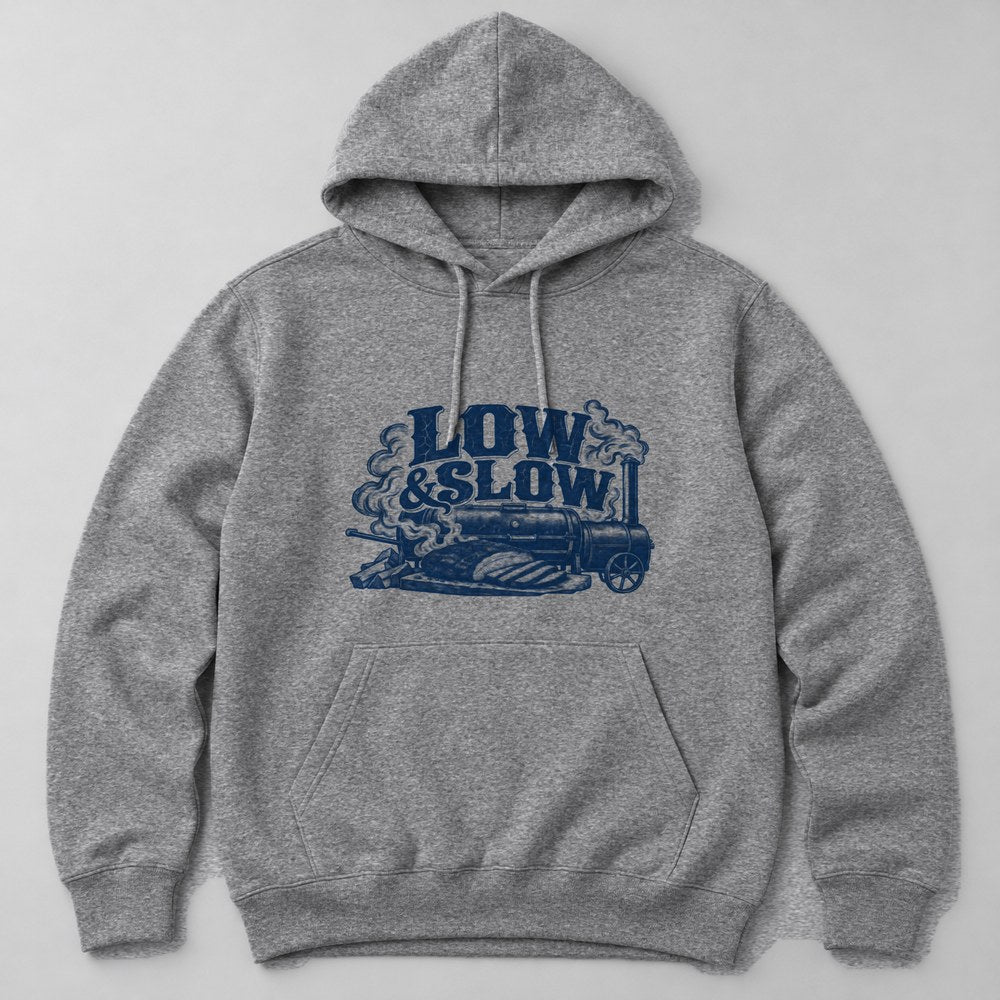 Low & Slow Hoodie in Heather Grey