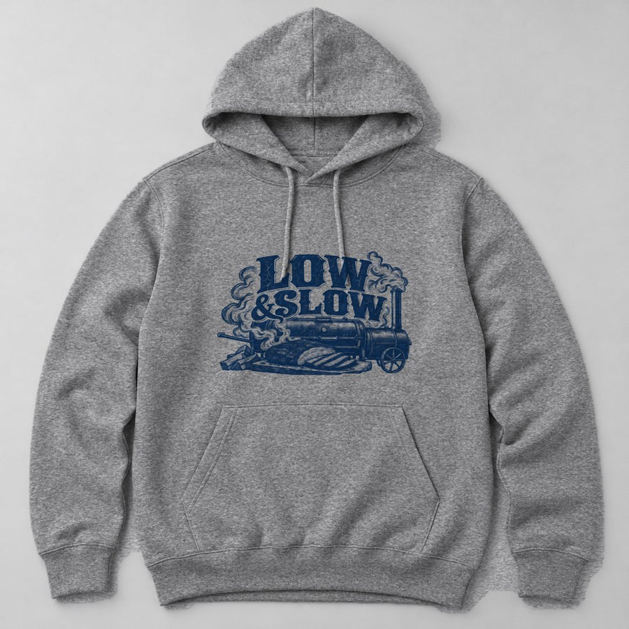 Low & Slow Hoodie in Heather Grey