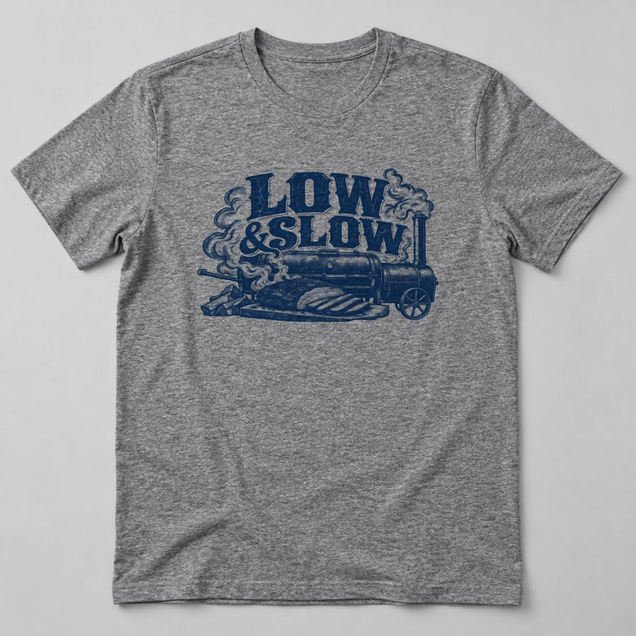 Low & Slow T-Shirt in Heather Grey