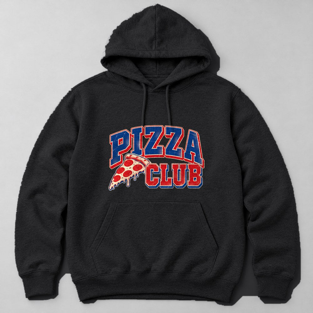 Pizza Club Hoodie in Black