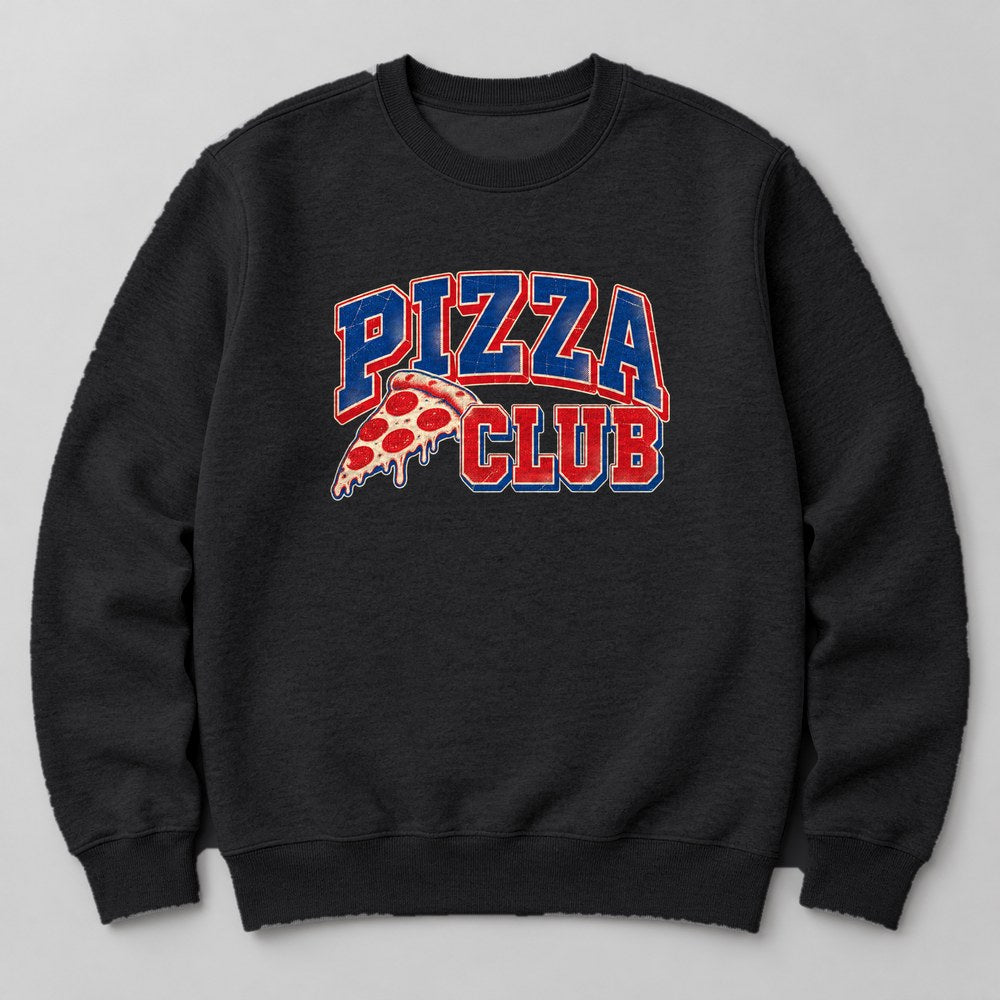 Pizza Club Sweatshirt in Black
