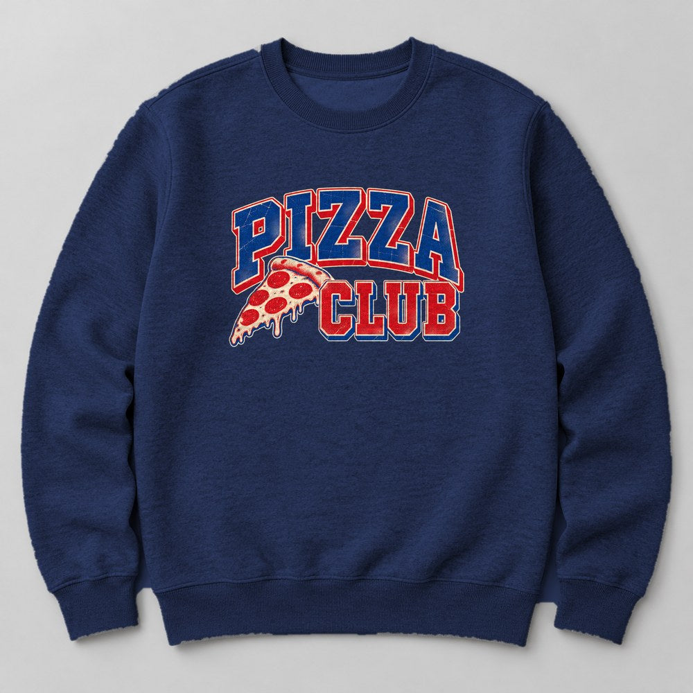 Pizza Club Sweatshirt in Navy