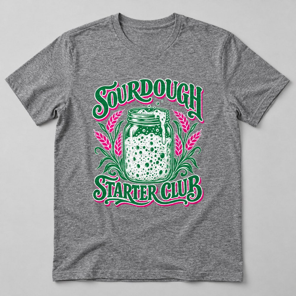 Sourdough Starter Club T-Shirt in Heather Grey