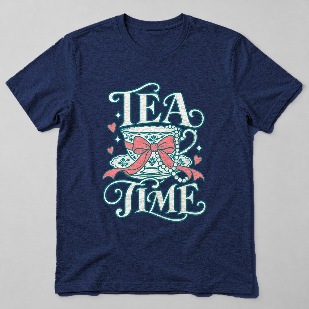 Tea Time T-Shirt in Navy