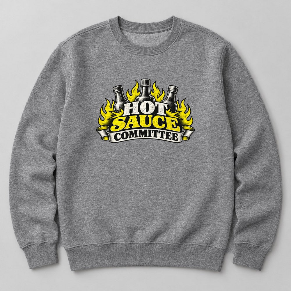 Hot Sauce Committee Sweatshirt in Heather Grey