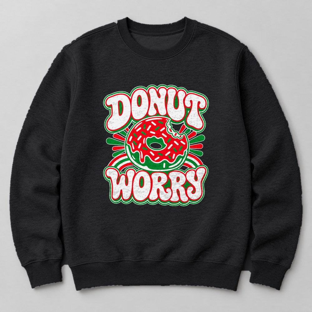 Donut Worry Sweatshirt in Black