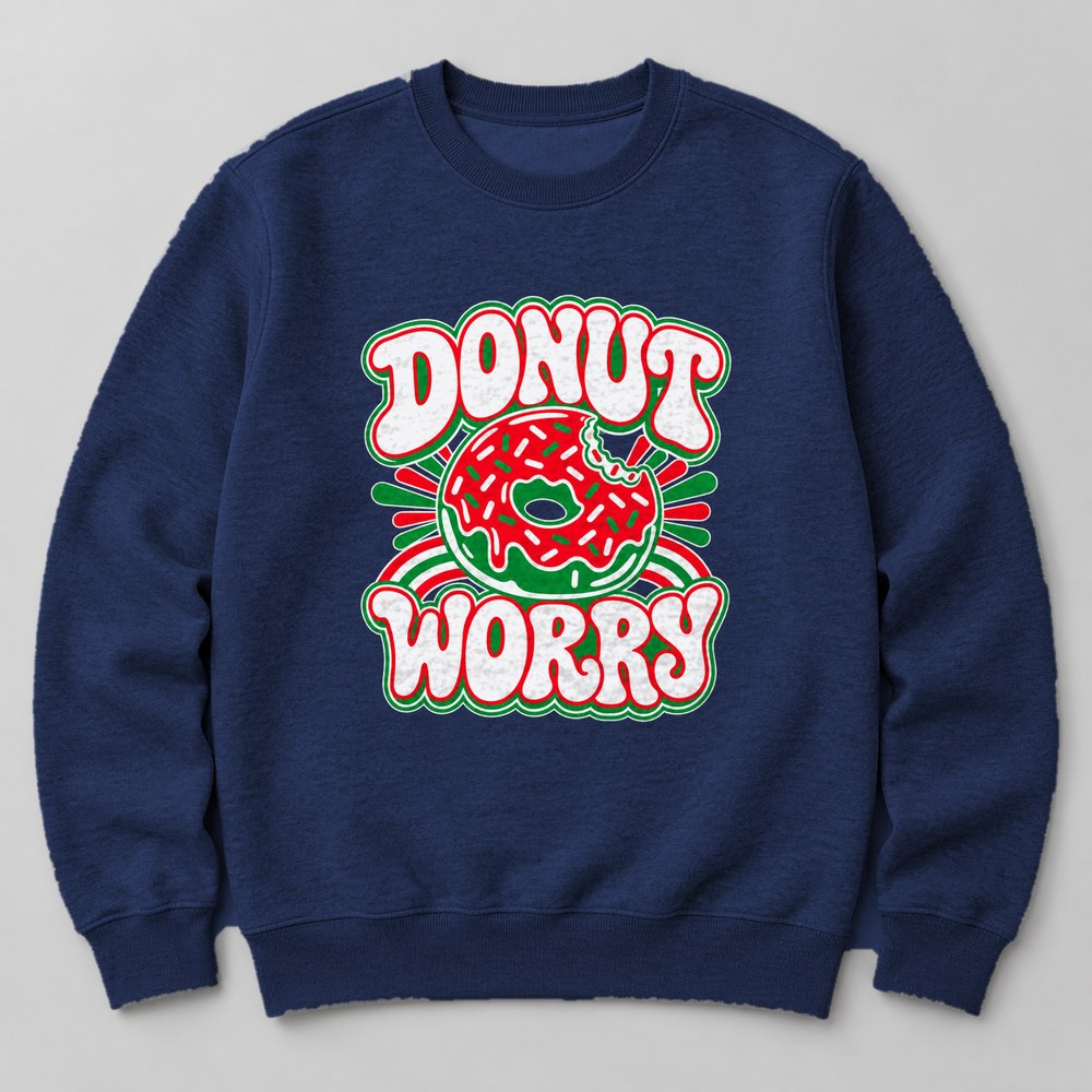 Donut Worry Sweatshirt in Navy