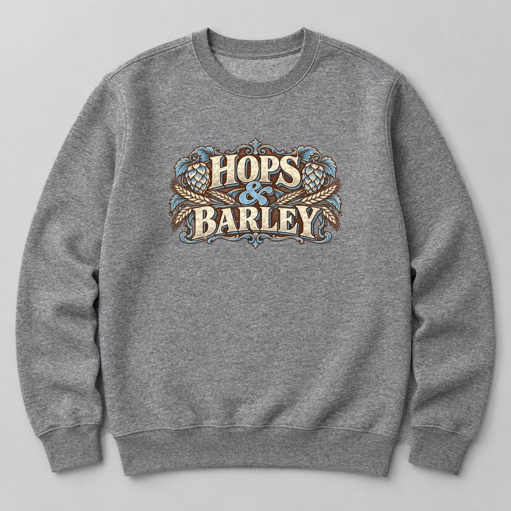 Hops & Barley Sweatshirt in Heather Grey
