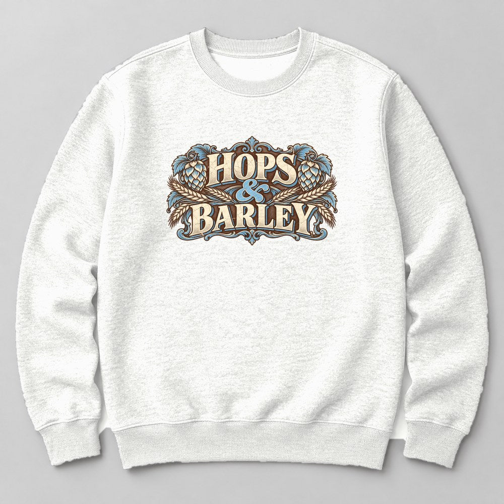 Hops & Barley Sweatshirt in White