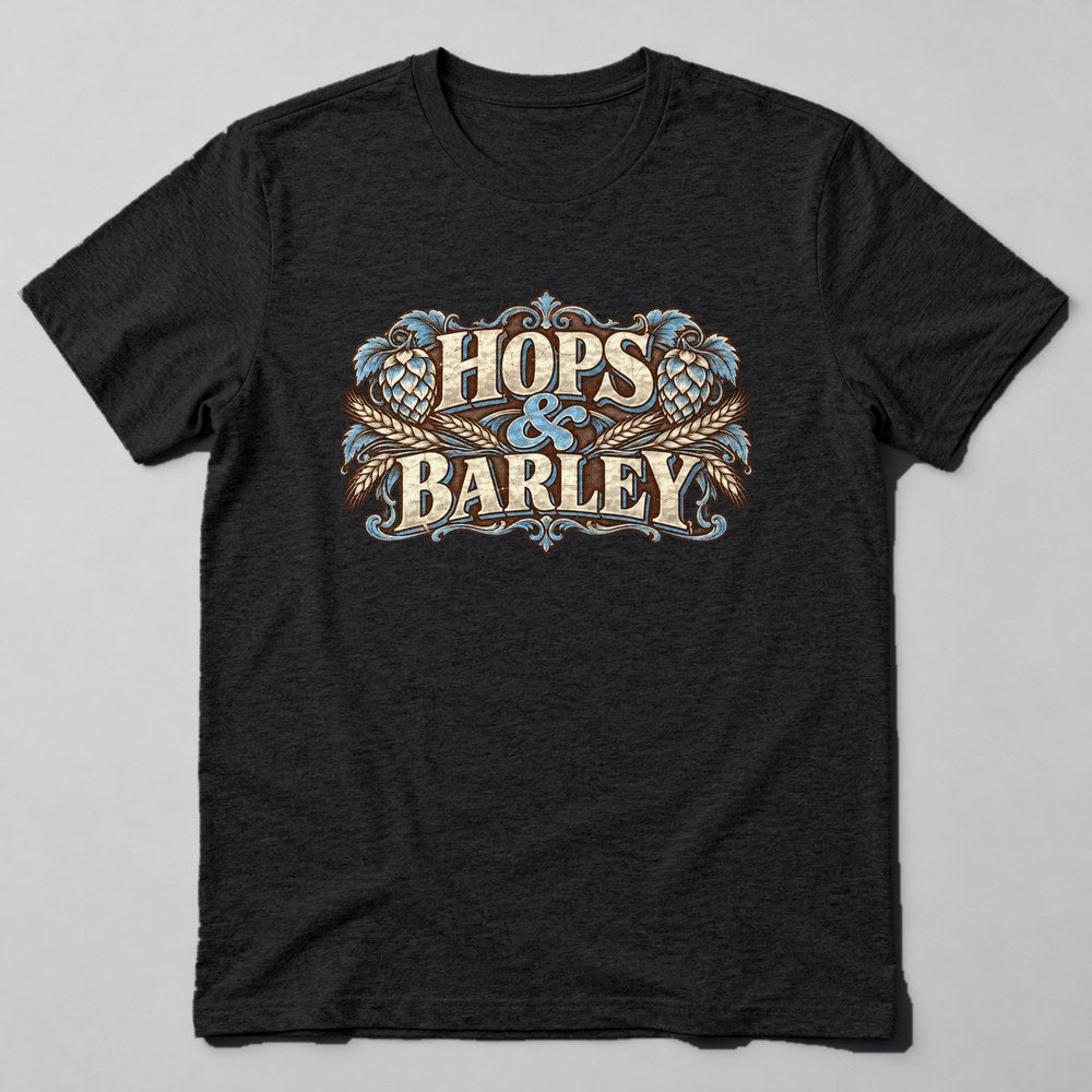 Hops & Barley T-Shirt in Black
