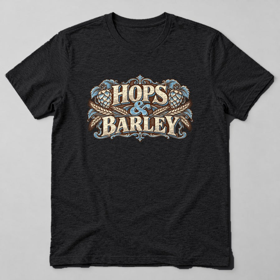 Hops & Barley T-Shirt in Black