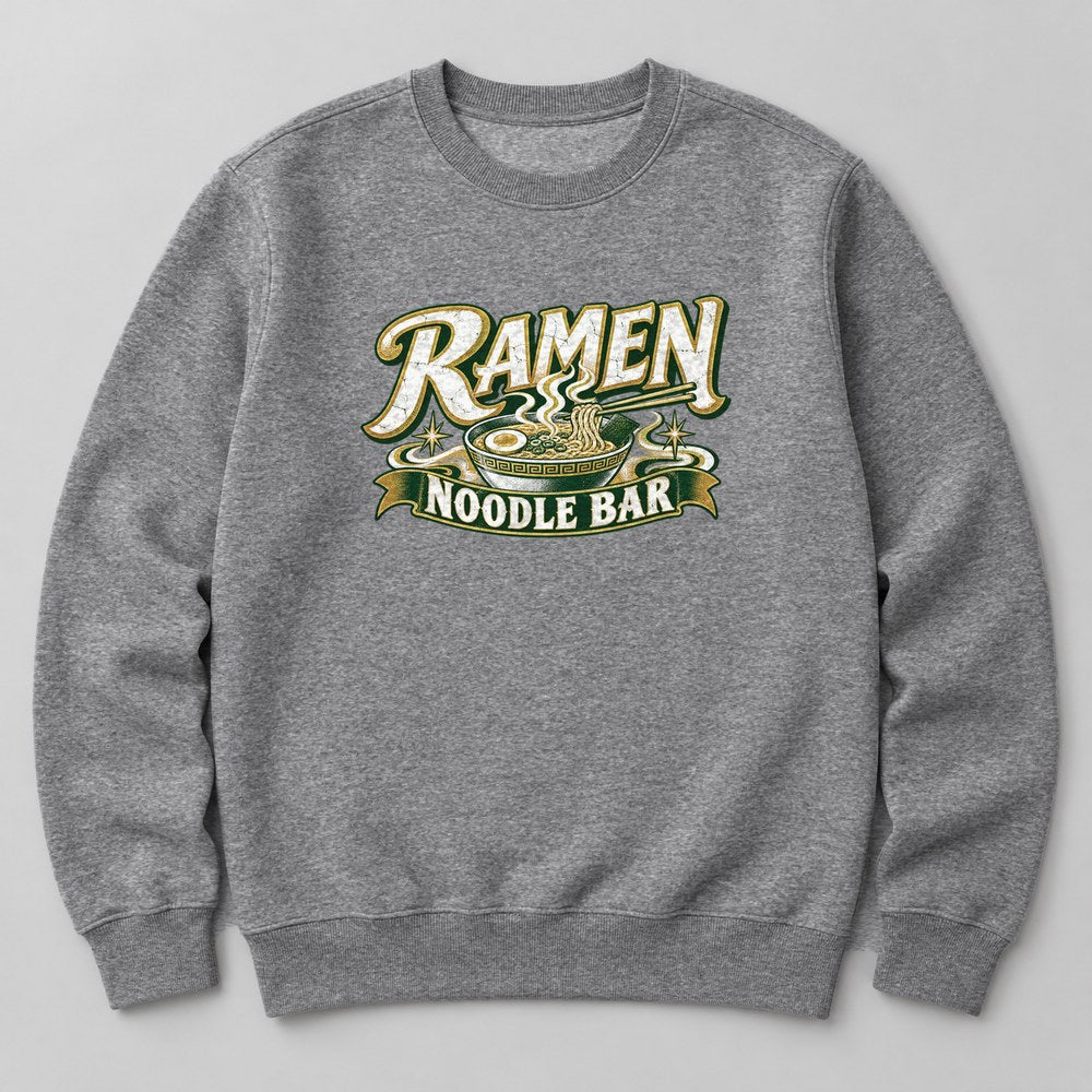 Ramen Noodle Bar Sweatshirt in Heather Grey