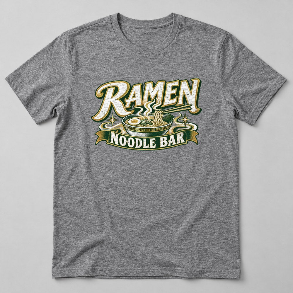 Ramen Noodle Bar T-Shirt in Heather Grey