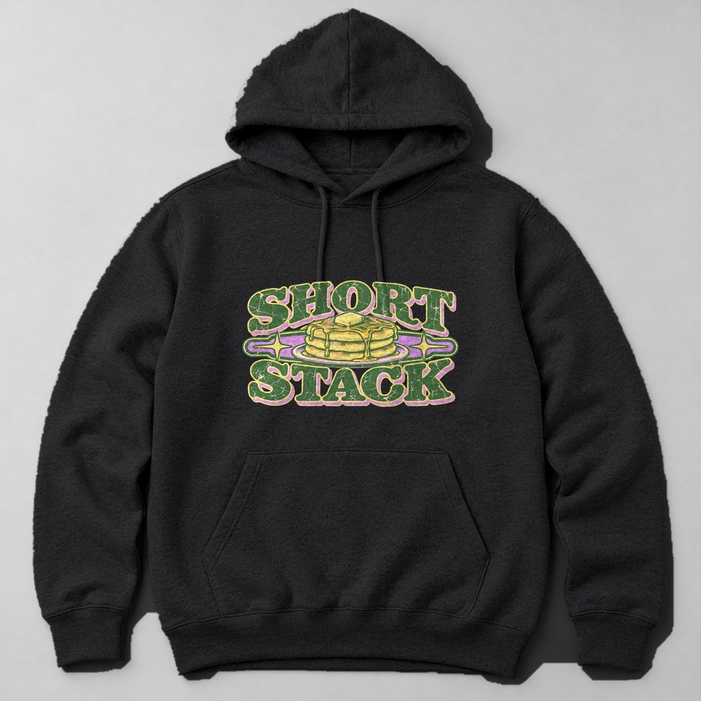 Short Stack Hoodie in Black