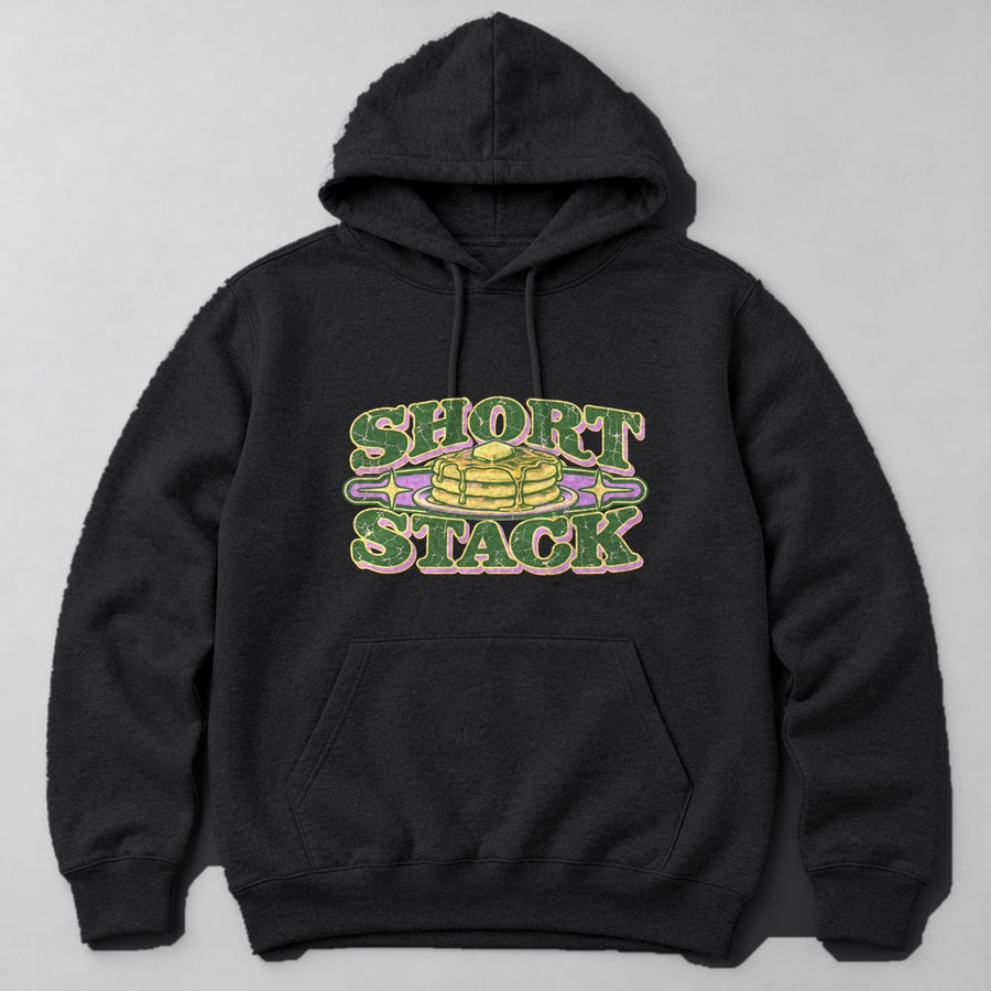 Short Stack Hoodie in Black