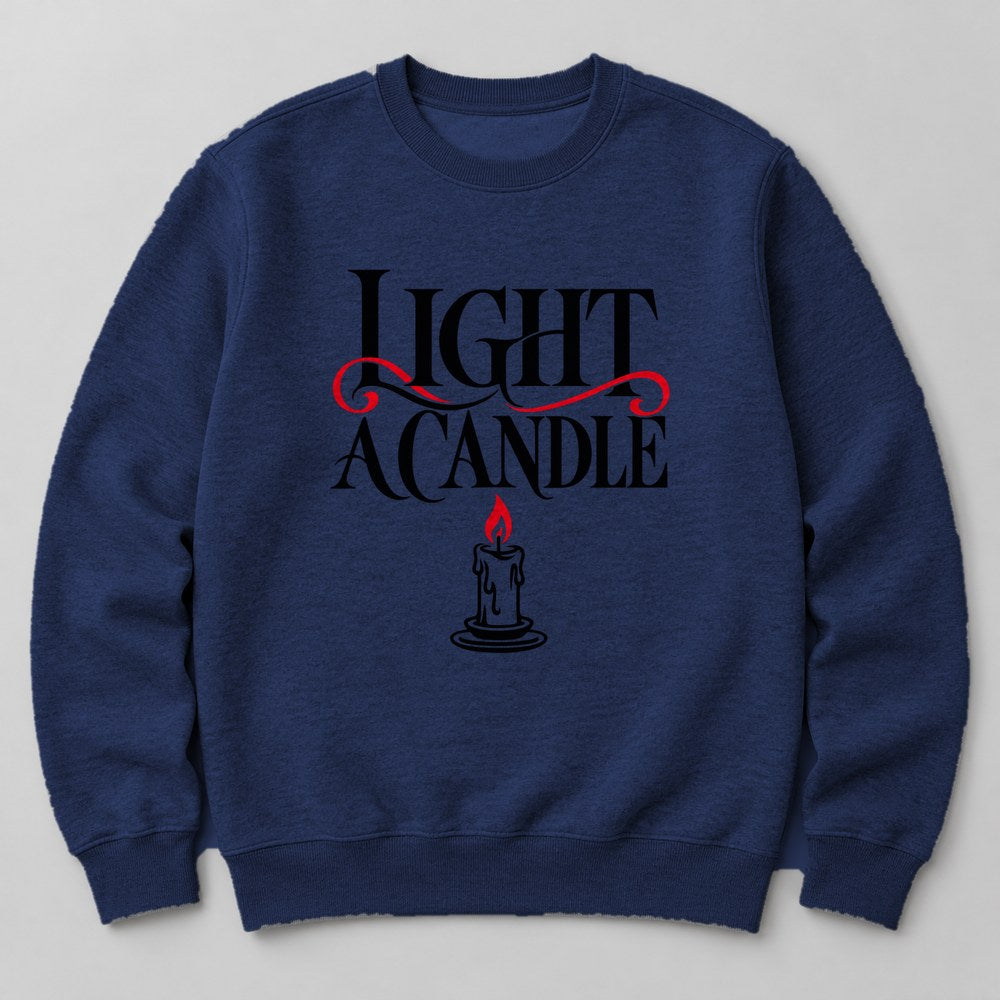 Light a Candle Sweatshirt in Navy