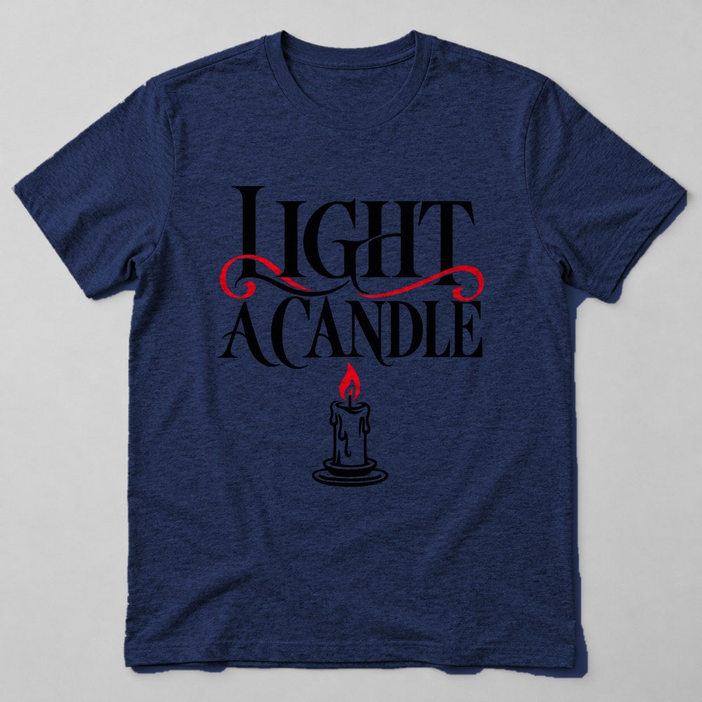 Light a Candle T-Shirt in Navy