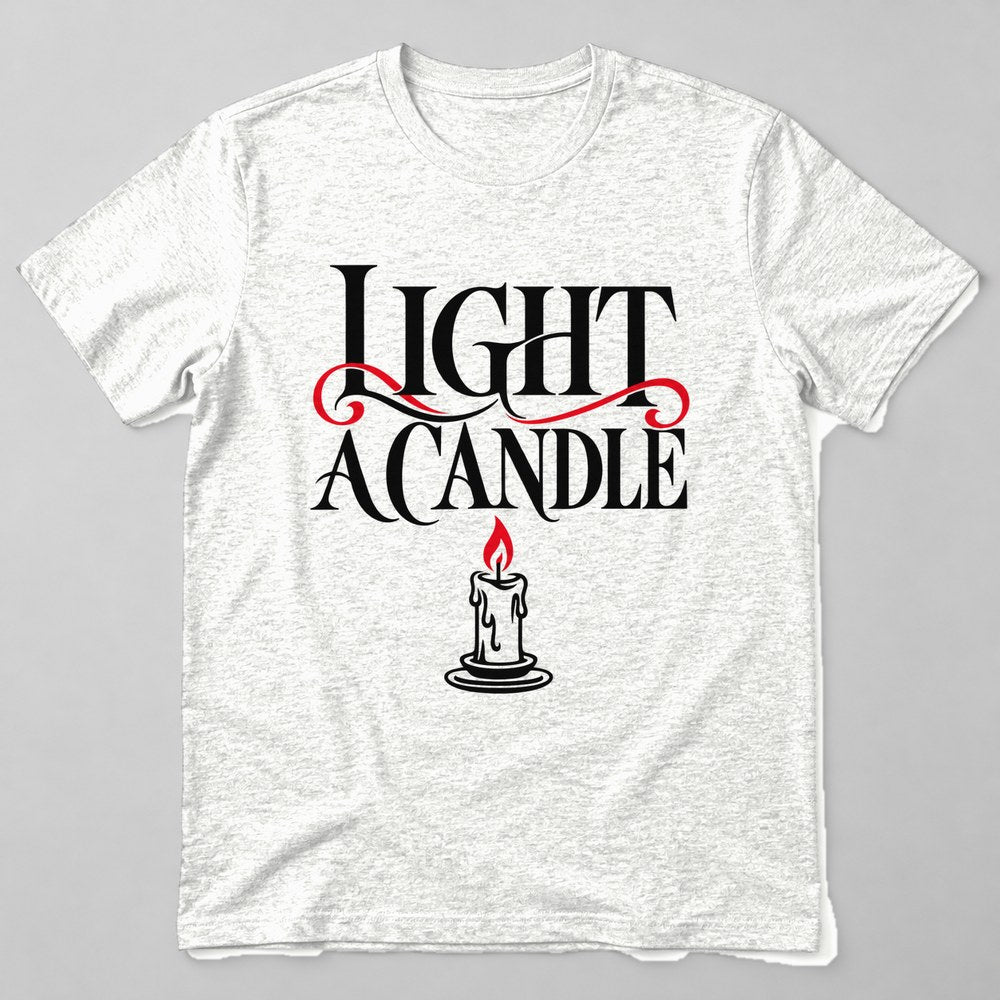 Light a Candle T-Shirt in White