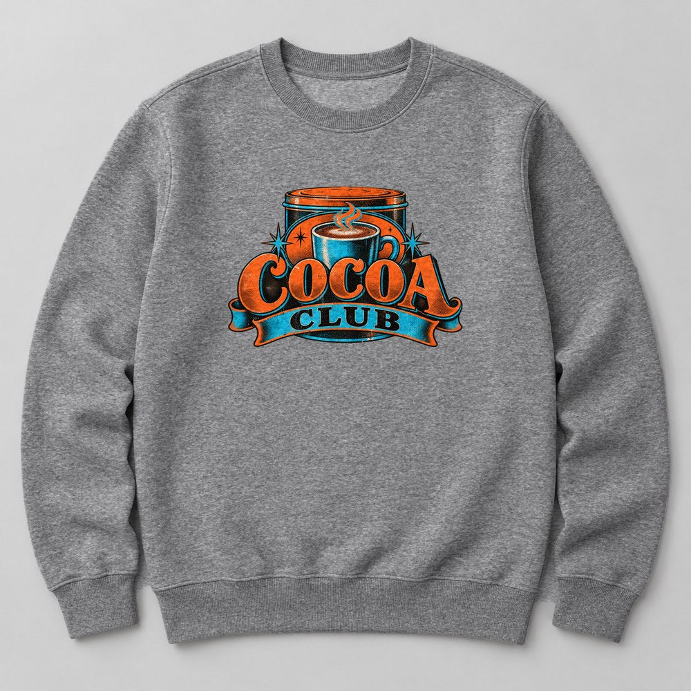 Cocoa Club Sweatshirt in Heather Grey