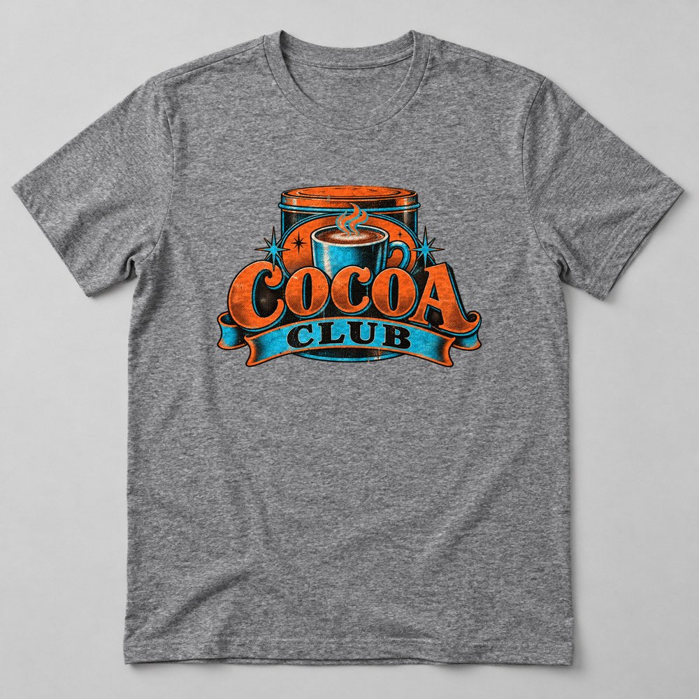 Cocoa Club T-Shirt in Heather Grey