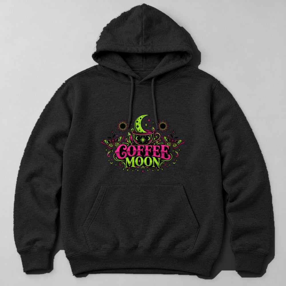 Coffee Moon Hoodie in Black