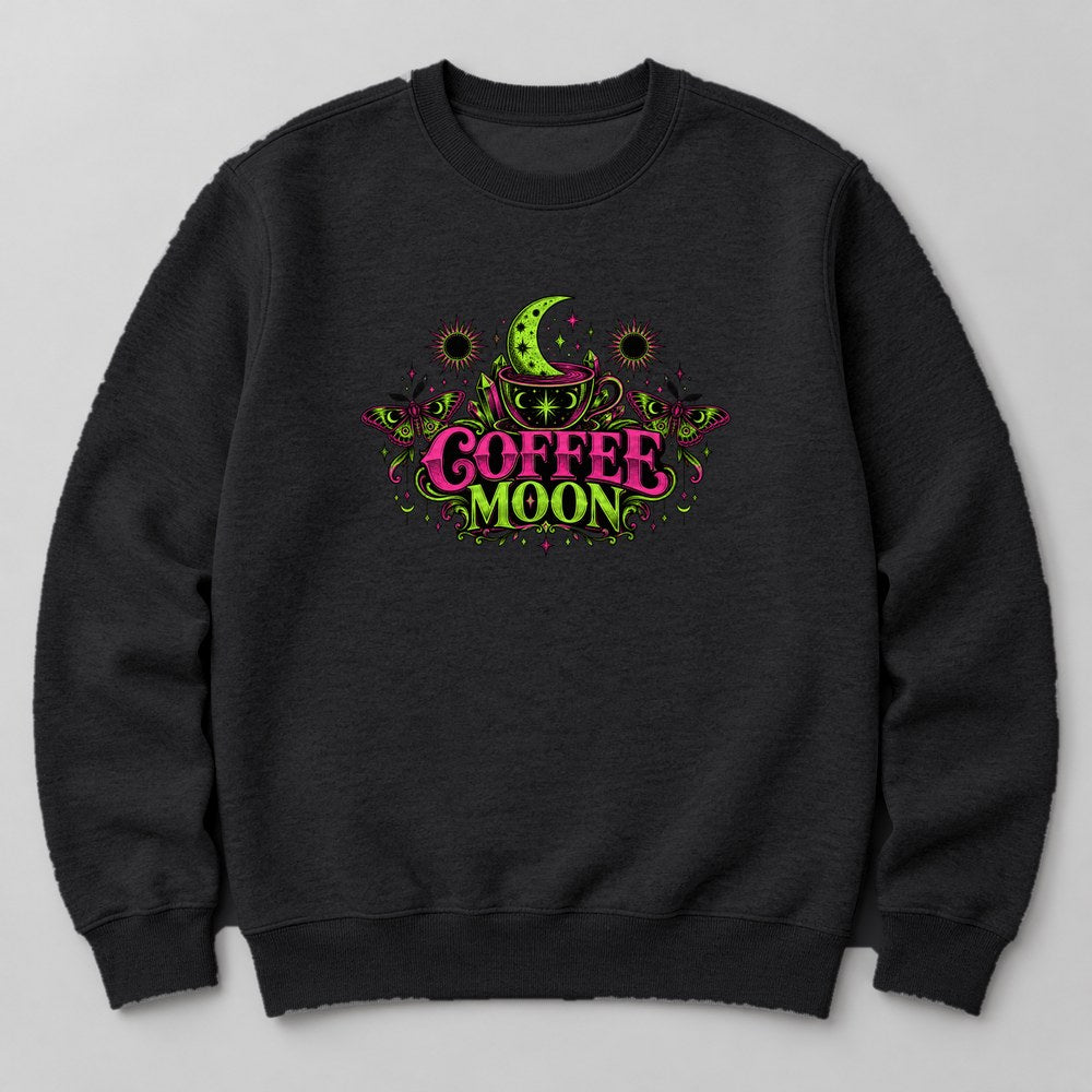 Coffee Moon Sweatshirt in Black