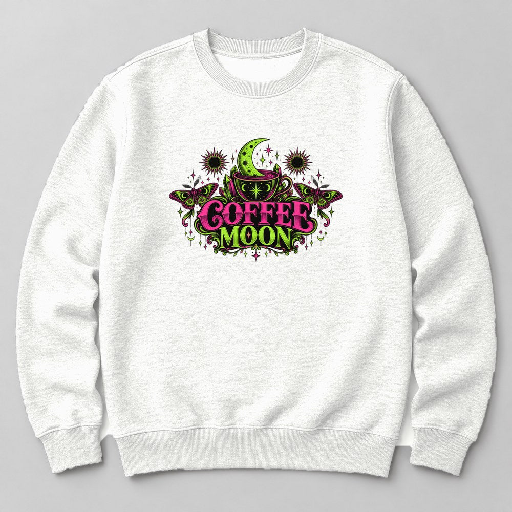 Coffee Moon Sweatshirt in White