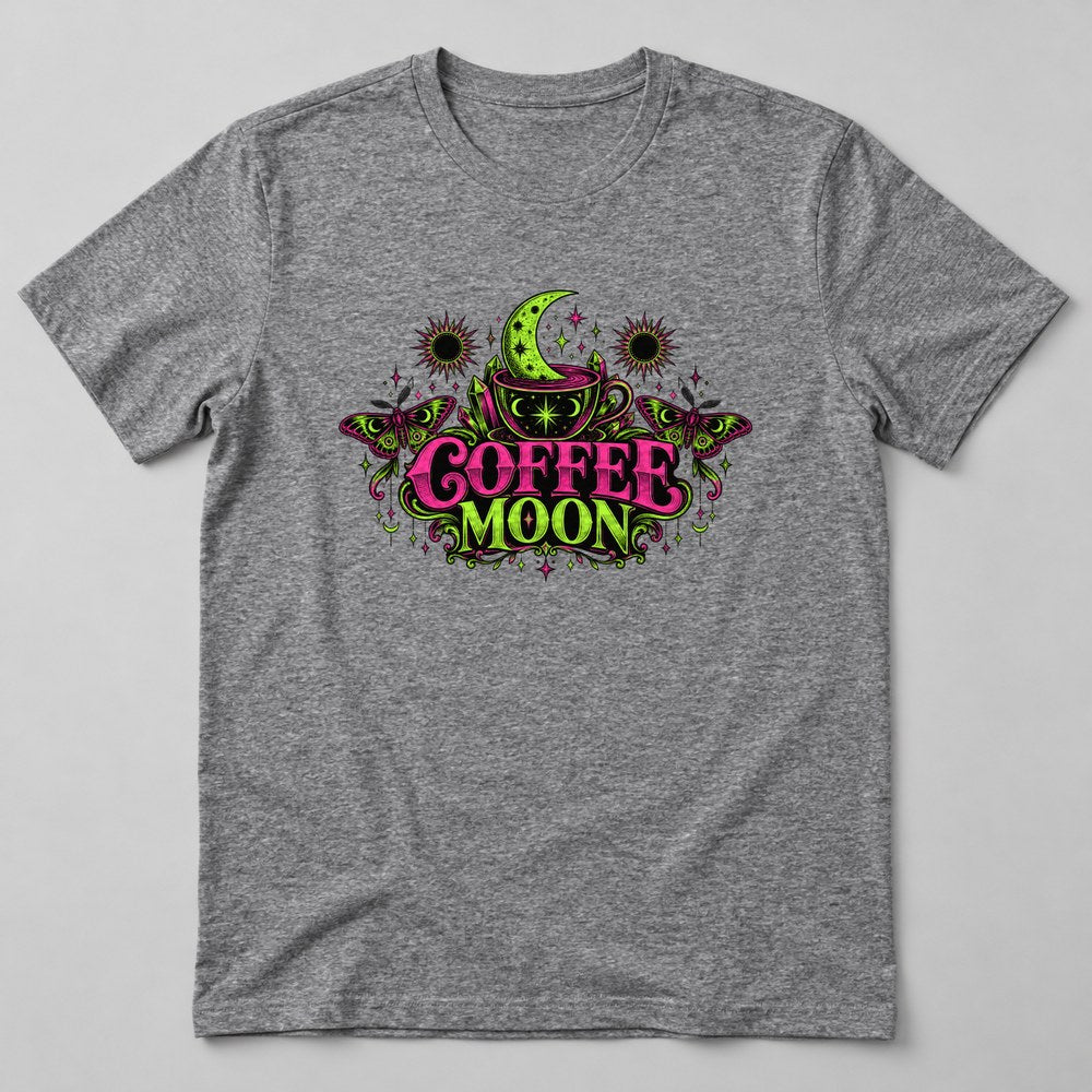 Coffee Moon T-Shirt in Heather Grey
