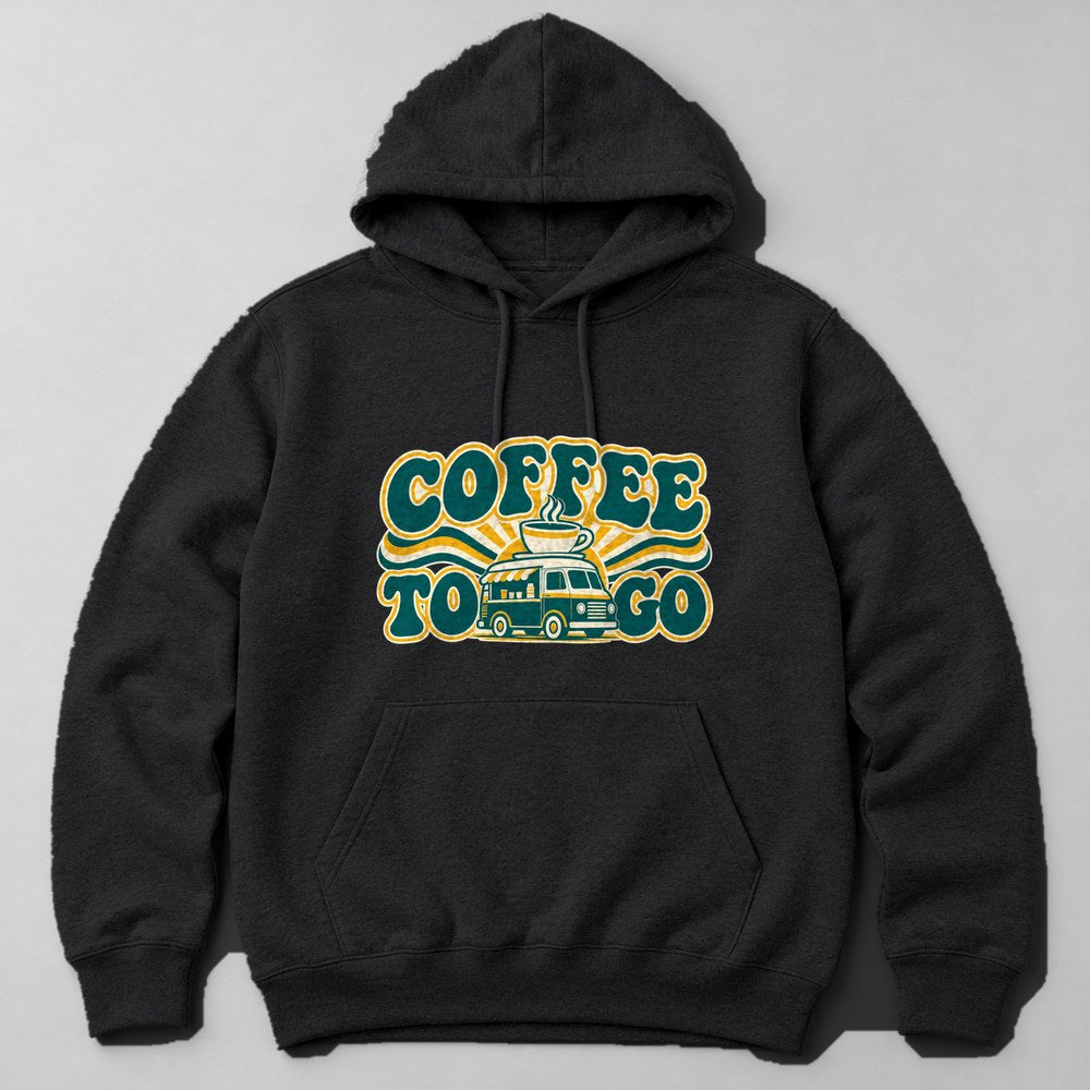 Coffee to Go Hoodie in Black