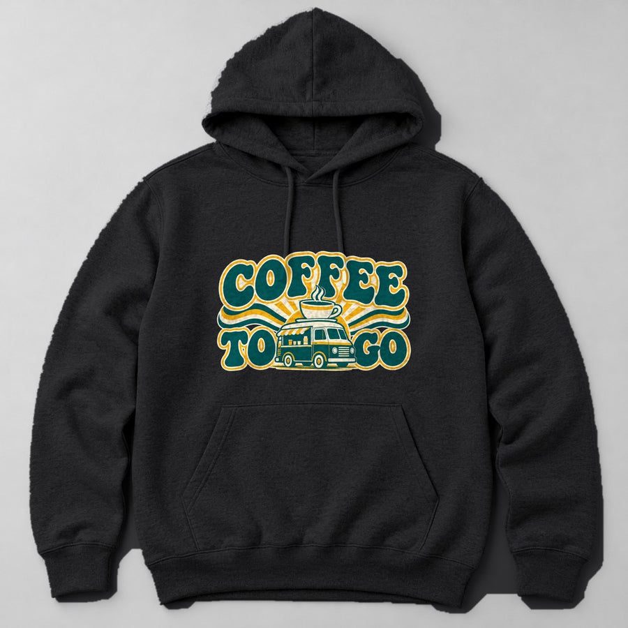 Coffee to Go Hoodie in Black
